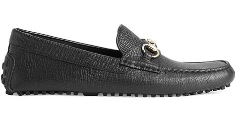 Shop Gucci Ayrton Driver Leather Loafers .